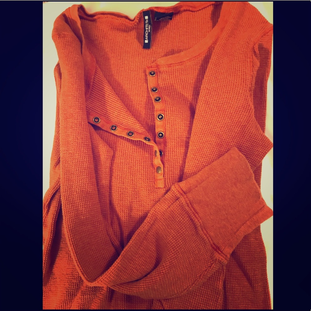 Vintage Long Sleeve Button Up Thermal
